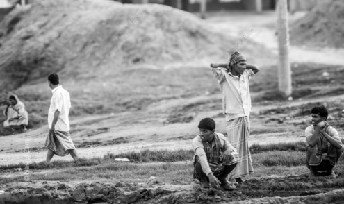 Resting Laborers - Fine Art Photography Prints, Limited Edition Photography, Museum-Quality Photography,  Art Photography Prints, Collector Photography
