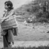 Girl with Woven Bag - Fine Art Photography Print, Limited Edition Photography, Monochrome Photography, Giclée Print,  Art Photography for Sale