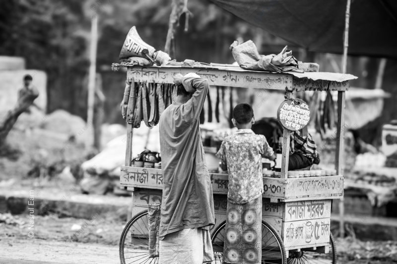 Man and Boy at the Sharbat Cart