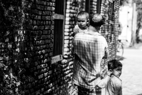 A Father and His Two Young Sons - Fine Art Photography Print, Limited Edition Photography,  Museum-Quality Photography, Family Photography,  Contemporary Art Photography
