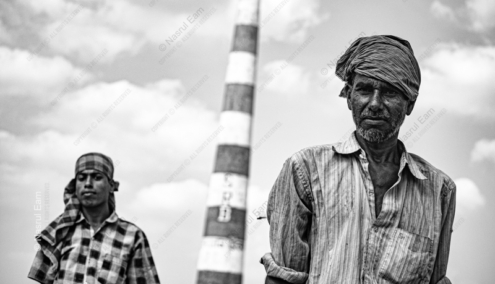Beneath the Striped Tower - Fine Art Photography Print, Limited Edition Photography, Black and White Photography, Art Photography for Sale, Collector's Photography