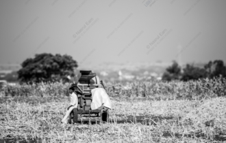 A Moment of Stillness in the Harvest Field - Fine Art Photography Prints, Limited Edition Photography, Giclée Print, Art Photography Investment, Black and White Photography