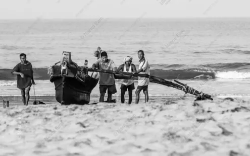 Fishermen at the Shoreline - Fine Art Photography Print, Limited Edition Photography, Giclée Print, Documentary Photography,  Art Photography for Sale