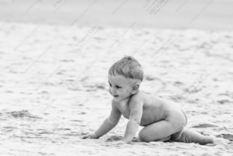 Seaside Discovery - Fine Art Photography Print, Limited Edition Photography, Giclée Print, Monochrome Photography, Child Photography