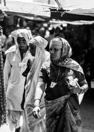 Three Travelers in a Sunlit Passage - Fine Art Photography Print, Limited Edition Photography, Documentary Photography, Black and White Photography, Art Photography for Sale