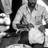 A Vendor and the Silver Bowl - Fine Art Photography Print, Limited Edition Print, Monochrome Photography, Human Interest Photography, Art Photography for Sale