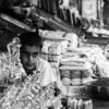 The Boy at the Crystal Bottle Stall - Fine Art Photography Print, Limited Edition Photography, Giclée Print, Black and White Photography,  Art Photography for Sale