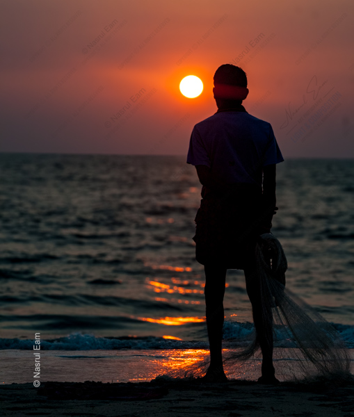 Sunset Fisherman