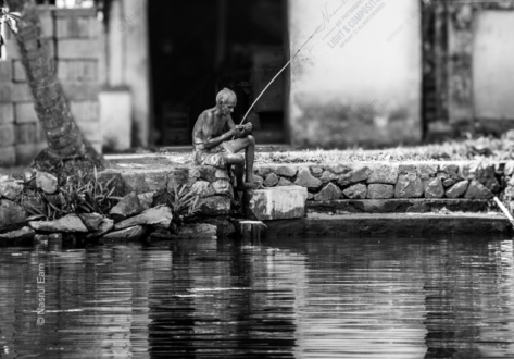 Fisherman's Quietude - Fine Art Photography Print, Limited Edition Photography, Monochrome Photography, Art Photography for Sale, Collector's Photography
