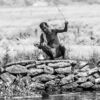 Fisherman on the Stone Wall - Fine Art Photography Print, Limited Edition Print, Monochrome Photography, Giclée Print, Art Photography