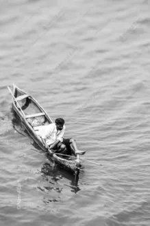 Solitary Fisherman - Fine Art Photography Print, Limited Edition Photography, Giclée Print, Monochrome Photography, Art Photography for Sale