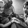Henna Artist and Her Subject - Fine Art Photography Print, Monochromatic Photography, Limited Edition Print,  Portrait Photography, Cultural Photography