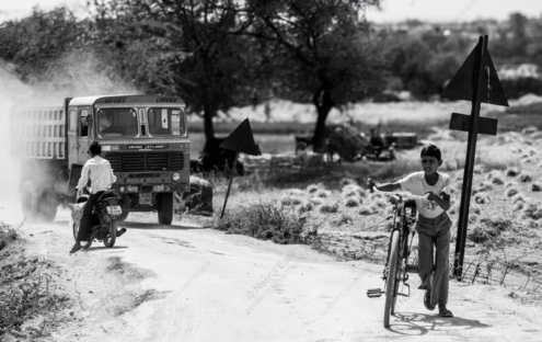 Boy on the Roadside - Fine Art Photography Print, Limited Edition Photography, Monochrome Photography,  Art Photography for Collectors,  Evocative Photography