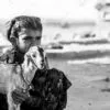 Girl with Kid - Fine Art Photography Print, Limited Edition Print, Monochromatic Photography, Art Photography, Human Connection