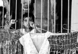 Behind Bars, Beyond Fabric - Fine Art Photography Print, Limited Edition Photography, Giclée Print, Museum-Quality Photography, Art Photography for Sale