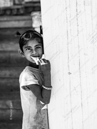 Girl at the Wall