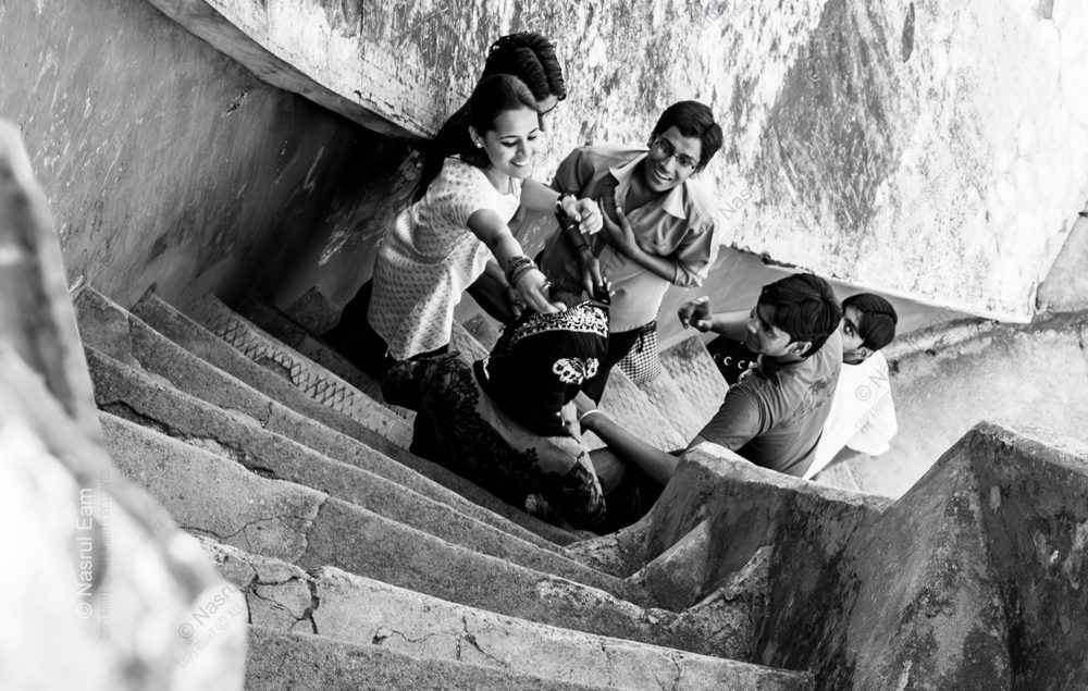Youth on the Stone Stairway