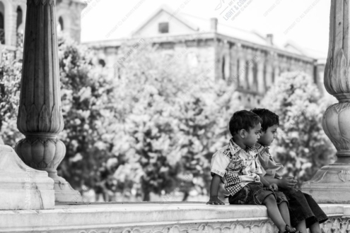 Young Watchers on Ancient Stone