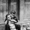 Uninhibited Joy between Two Siblings