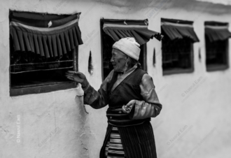 A Pilgrim's Gesture at the Window