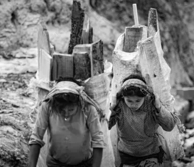 The Weight of Wood - Fine Art Photography Print, Limited Edition Photography, Black and White Photography, Documentary Photography,  Humanitarian Photography