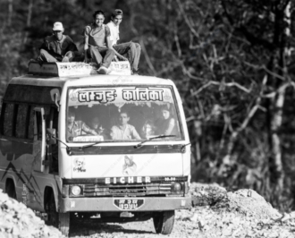 Passengers on the Roof - Fine Art Photography Print, Limited Edition Photography, Monochrome Photography, Documentary Photography,  Art Photography for Sale