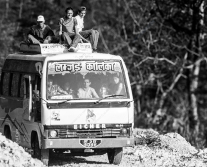 Passengers on the Roof - Fine Art Photography Print, Limited Edition Photography, Monochrome Photography, Documentary Photography,  Art Photography for Sale