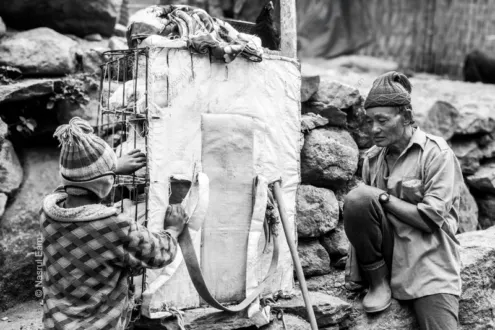 Mountain Burden - Fine Art Photography Print, Limited Edition Photography, Monochrome Photography,  Contemporary Art Photography,  Luxury Photography Art