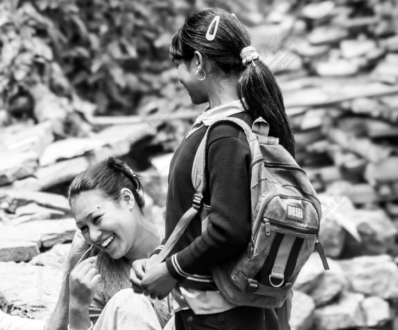 Shared Laughter, Mountain Path - Fine Art Photography Print, Limited Edition Photography, Museum-Quality Photography, High-End Photography Prints, Art Photography for Sale