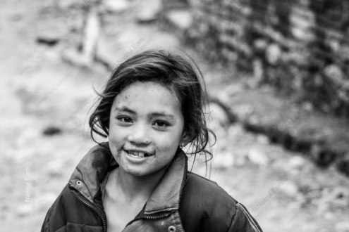 Young Girl Smiling in the Mountain Highlands