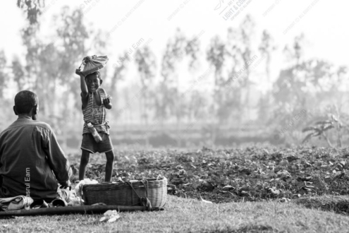 A Boy's Joyful Offering in the Field - Fine Art Photography Print, Limited Edition Photography, Museum-Quality Artwork,  High-End Photography, Art Photography Investment