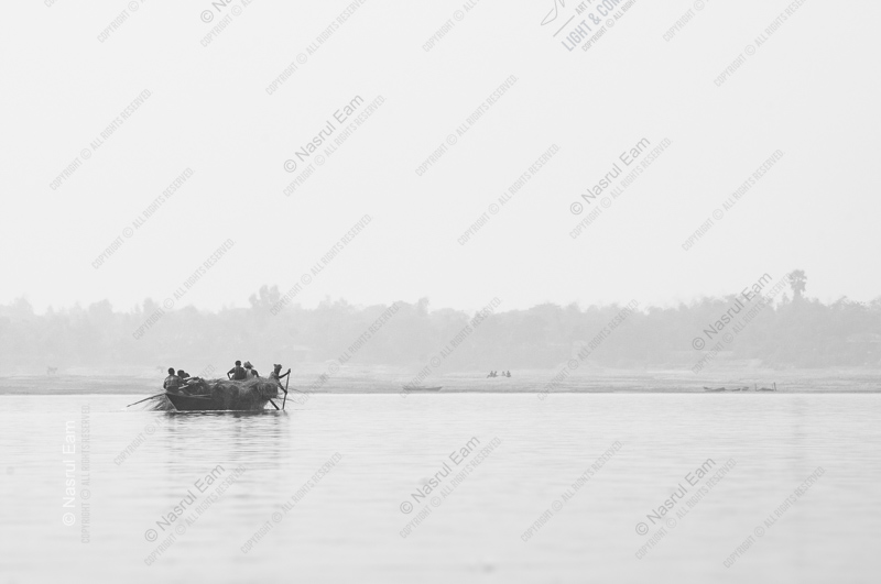 A River Crossing in the Haze