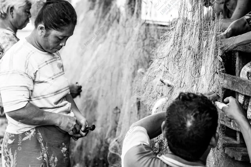 The Net Menders - Fine Art Photography Print, Limited Edition Photography, Black and White Photography, Documentary Photography, Art Photography for Sale