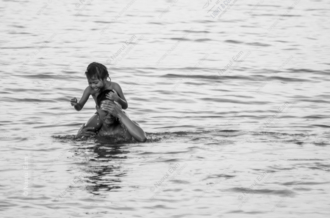 A Child's Game on a Father's Shoulders - Fine Art Photography Print, Limited Edition Photography, Giclée Print, Museum-Quality Photography, Art Photography Investment