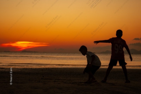 Two Boys on the Shore at Sundown - Fine Art Photography Prints, Limited Edition Photography, Giclée Prints,  Art Photography for Sale, Fine Art Photography