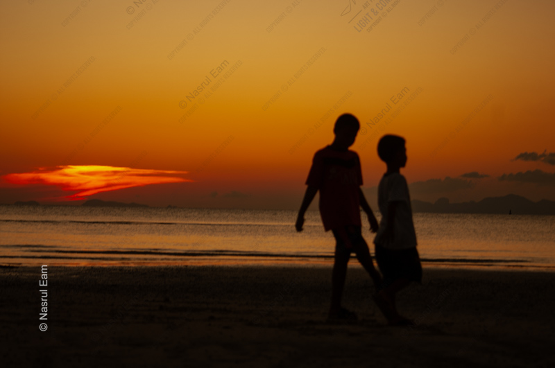 As They Walk along the Shoreline