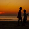 Two Boys on the Evening Shore - Fine Art Photography Print, Limited Edition Photography, Giclée Print,  Art Photography,  Fine Art Photography