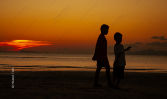 Two Boys on the Evening Shore - Fine Art Photography Print, Limited Edition Photography, Giclée Print, Art Photography, Fine Art Photography
