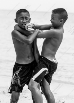 Shoreline Wrestle - Fine Art Photography Print, Limited Edition Print, Monochrome Photography,  Art Photography,  Photography Print for Sale