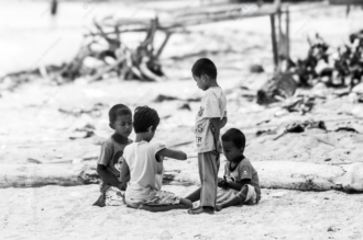 Children's Circle on the Sand - Fine Art Photography Prints, Limited Edition Photography, Giclée Prints, Black and White Photography, Art Photography for Sale
