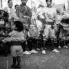 Festival Performers and a Child in the Street - Fine Art Photography Print, Limited Edition Photography, Giclée Print, Monochrome Photography,  Art Photography