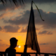 Sunset Silhouette with Pennant - Fine Art Photography Print, Limited Edition Print, Sunset Photography, Giclée Print, Art Photography
