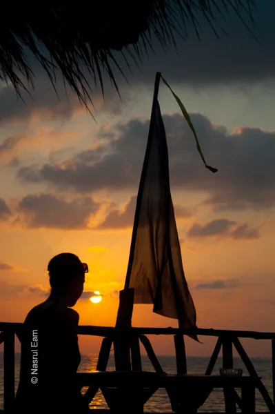 Sunset Silhouette with Pennant - Fine Art Photography Print, Limited Edition Print, Sunset Photography, Giclée Print, Art Photography