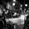 A Vendor and a Tuk-Tuk at Night - Fine Art Photography Print, Limited Edition Photography, Monochrome Photography, Street Photography, Art Photography for Sale