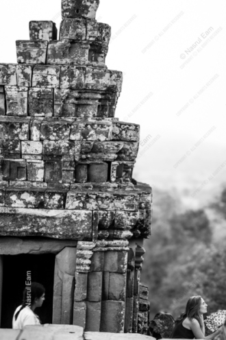 Two Women at the Temple Overlook - Fine Art Photography Print, Limited Edition Photography, Black and White Photography, Luxury Photography Art, Art Photography for Sale