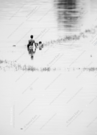 Two Figures in the Silvered Water - Fine Art Photography Prints, Limited Edition Photography, Giclée Prints, Luxury Photography Art, Museum-Quality Photography