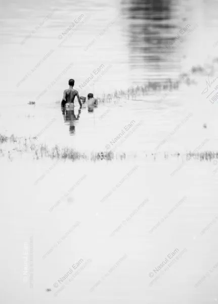 Two Figures in the Silvered Water - Fine Art Photography Prints, Limited Edition Photography, Giclée Prints, Luxury Photography Art, Museum-Quality Photography