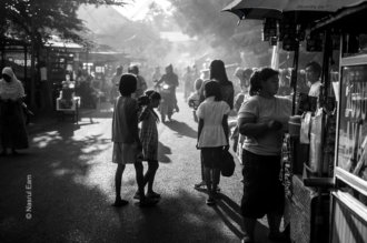 Morning Market Shadows - Fine Art Photography Prints, Limited Edition Photography, Monochrome Photography, Street Photography, Art Photography for Sale