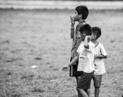 Three Boys in an Open Field - Fine Art Photography Print, Limited Edition Photography, Monochrome Photography,  Giclée Print,  Boys Photography