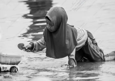 Child at Play, Shallow Waters - Fine Art Photography Print, Limited Edition Photography, Museum-Quality Photography, Fine Art Photography, Photography Prints for Collectors